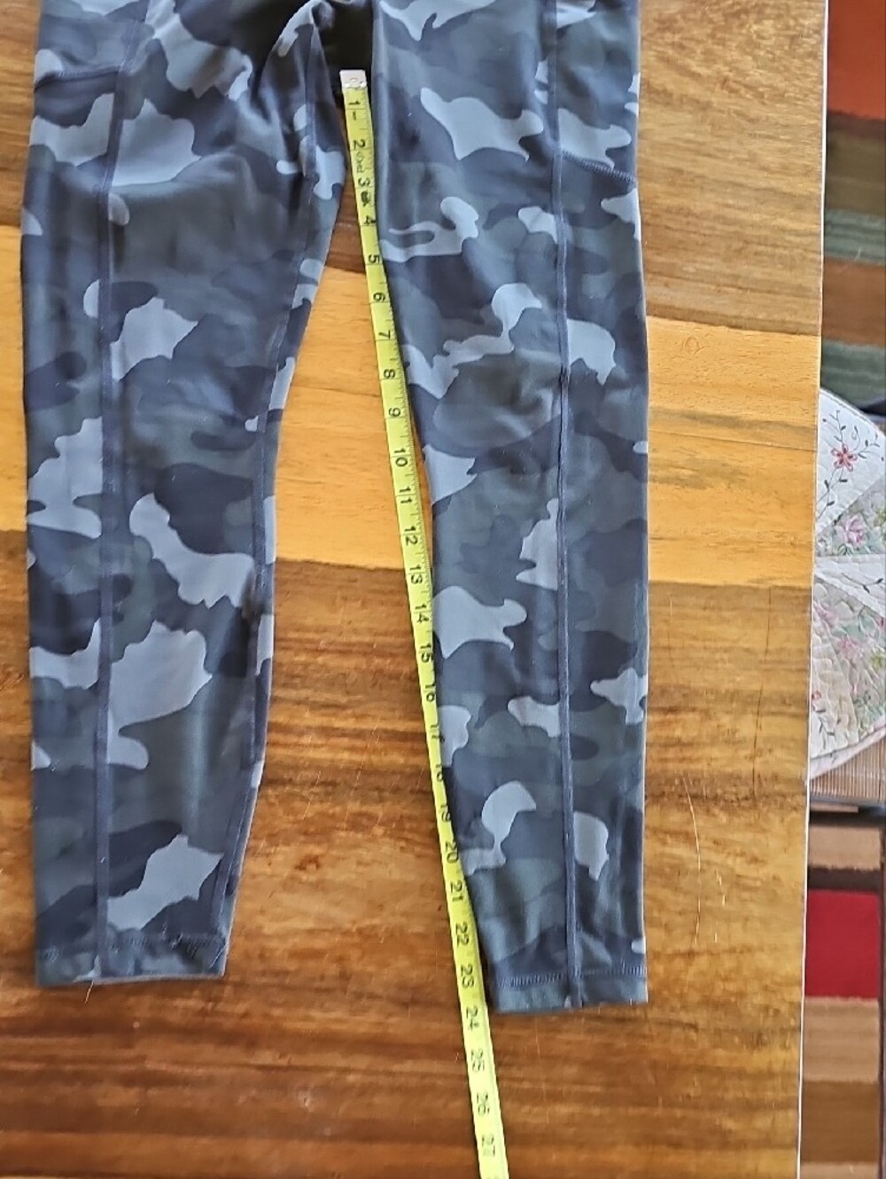 90 Degree by Reflex High-Waist Camo Leggings with Side Pockets - Picture 8 of 11